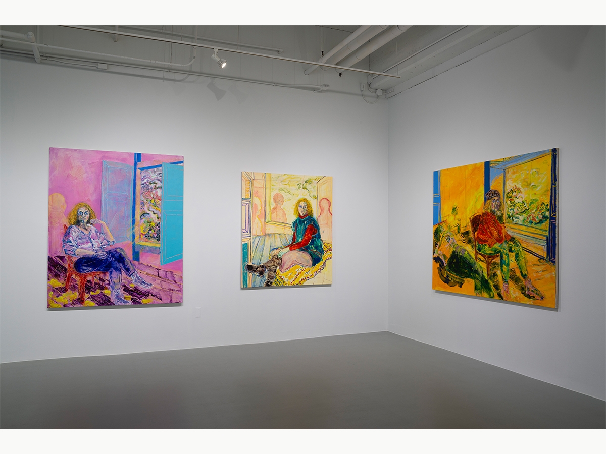 画廊的墙上挂着Jessica Zawadowicz 19年的三幅作品。