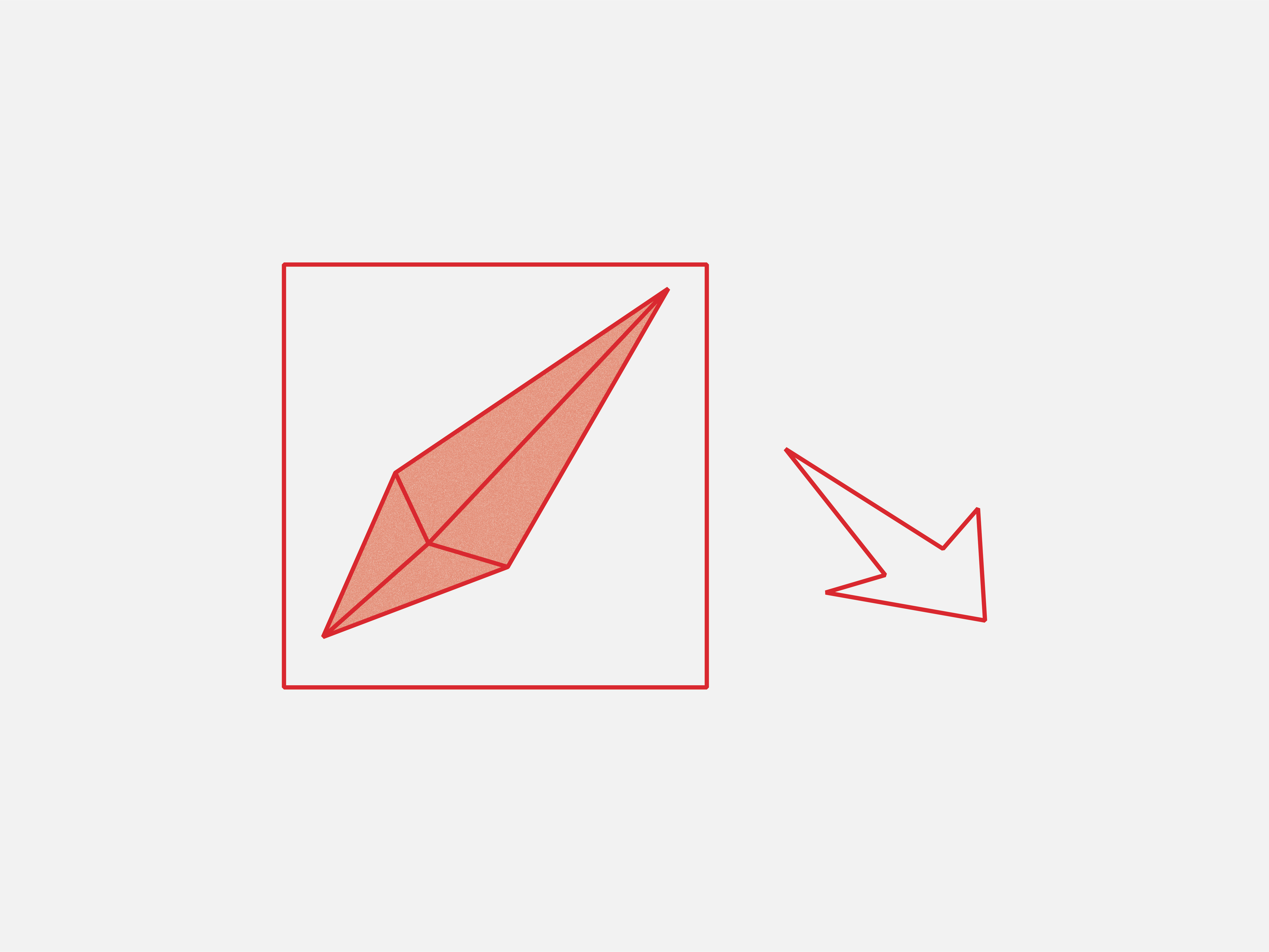 你的折纸现在应该看起来像所示的形状。进入第五步。